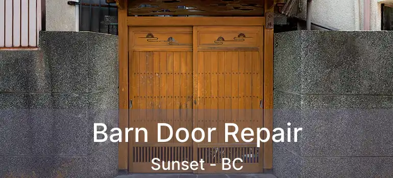  Barn Door Repair Sunset - BC