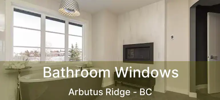  Bathroom Windows Arbutus Ridge - BC