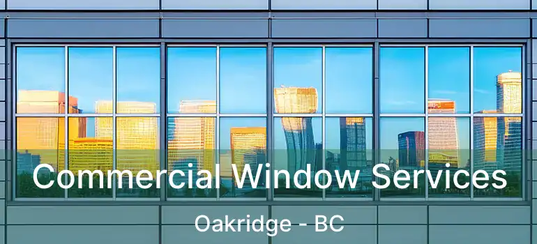  Commercial Window Services Oakridge - BC