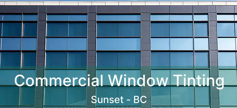  Commercial Window Tinting Sunset - BC