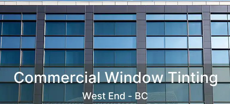  Commercial Window Tinting West End - BC
