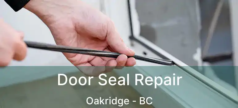  Door Seal Repair Oakridge - BC