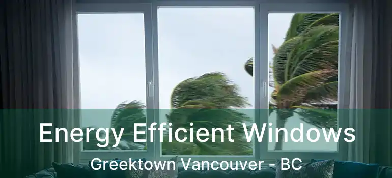  Energy Efficient Windows Greektown Vancouver - BC