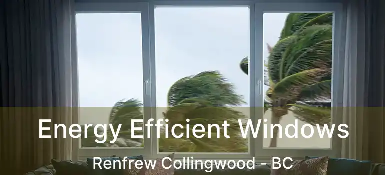  Energy Efficient Windows Renfrew Collingwood - BC