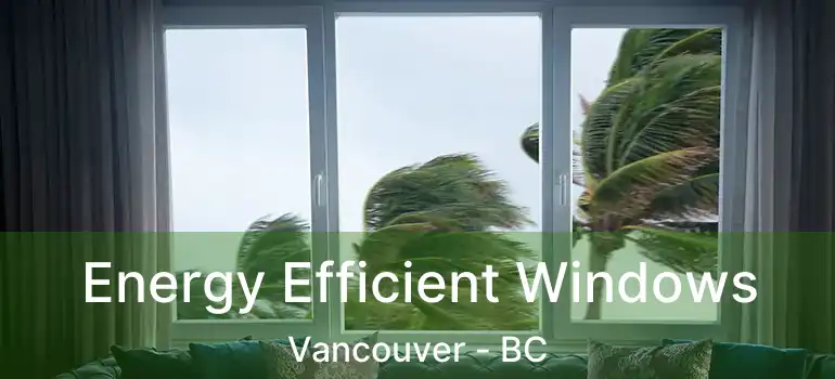  Energy Efficient Windows Vancouver - BC