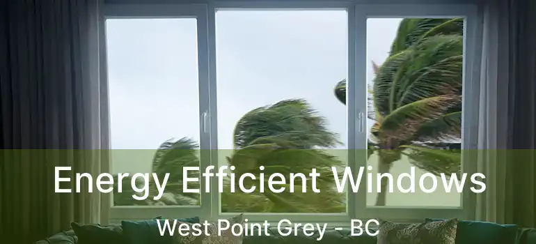  Energy Efficient Windows West Point Grey - BC