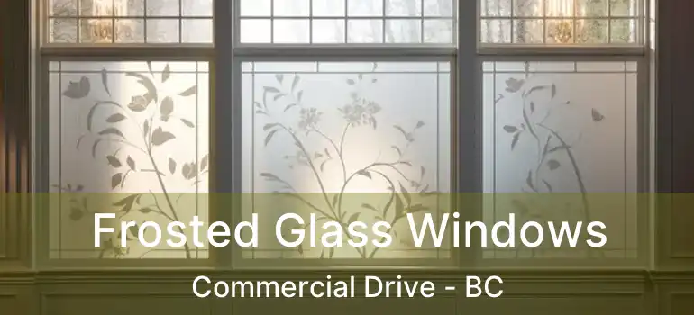  Frosted Glass Windows Commercial Drive - BC