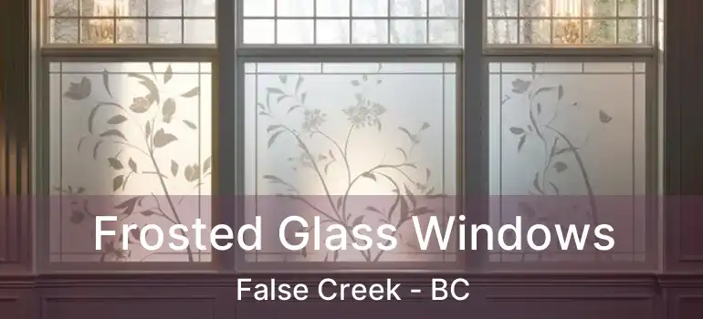  Frosted Glass Windows False Creek - BC
