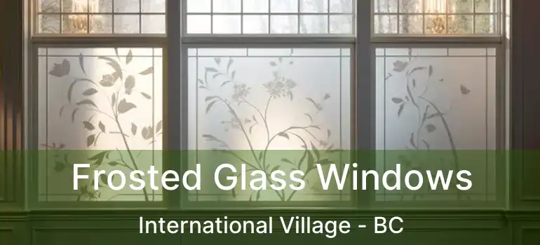  Frosted Glass Windows International Village - BC