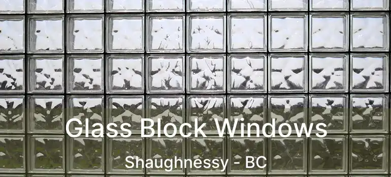  Glass Block Windows Shaughnessy - BC