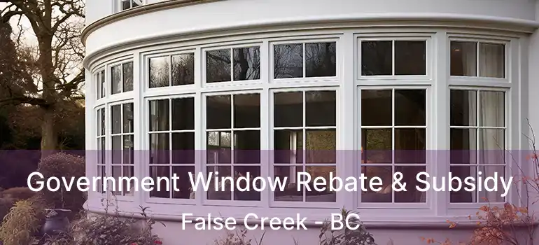  Government Window Rebate & Subsidy False Creek - BC
