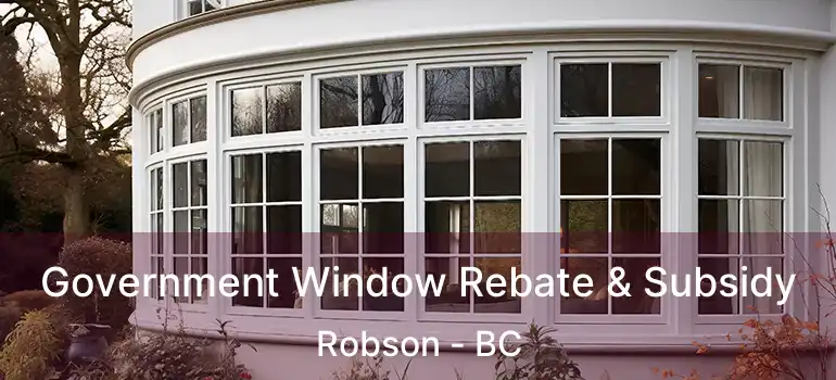  Government Window Rebate & Subsidy Robson - BC