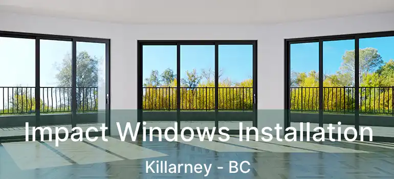  Impact Windows Installation Killarney - BC