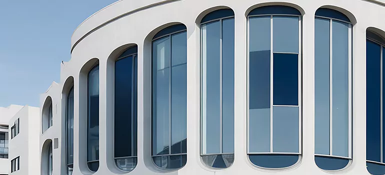 Geometric Window Curtains in Little India, BC