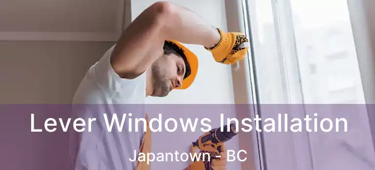  Lever Windows Installation Japantown - BC