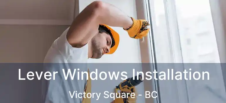  Lever Windows Installation Victory Square - BC