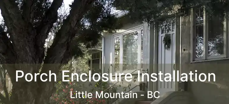  Porch Enclosure Installation Little Mountain - BC