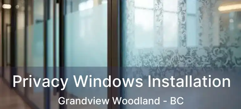  Privacy Windows Installation Grandview Woodland - BC