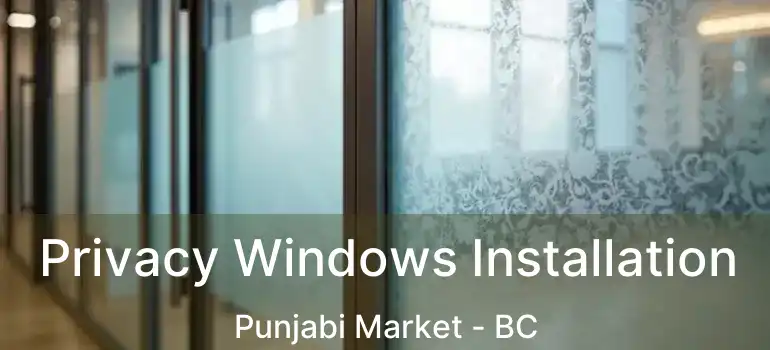  Privacy Windows Installation Punjabi Market - BC