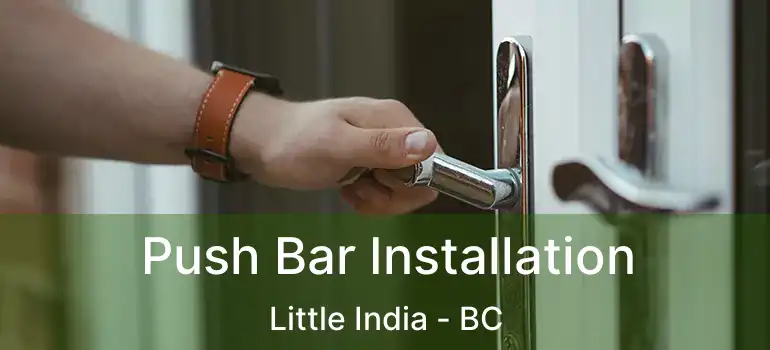  Push Bar Installation Little India - BC