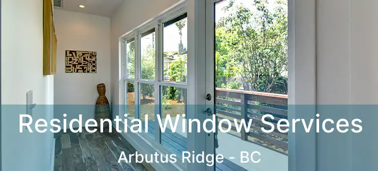  Residential Window Services Arbutus Ridge - BC