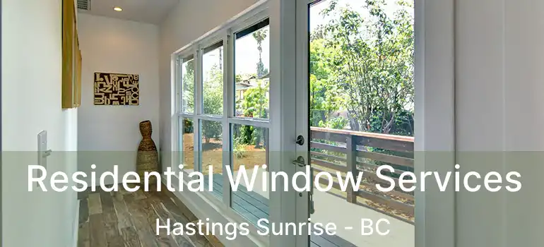  Residential Window Services Hastings Sunrise - BC
