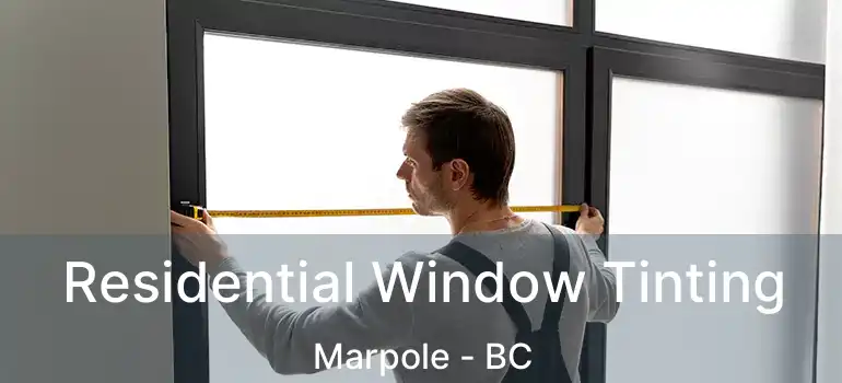  Residential Window Tinting Marpole - BC