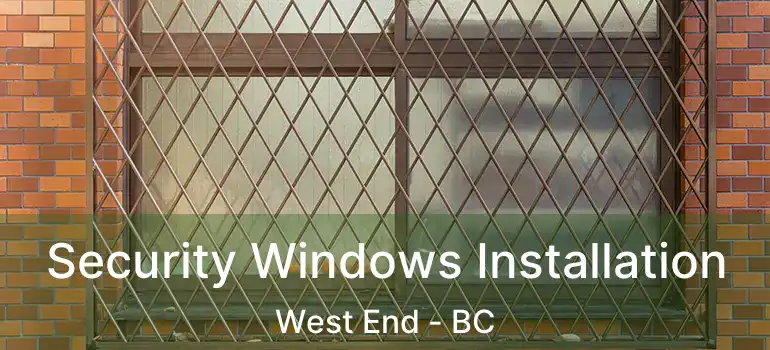  Security Windows Installation West End - BC