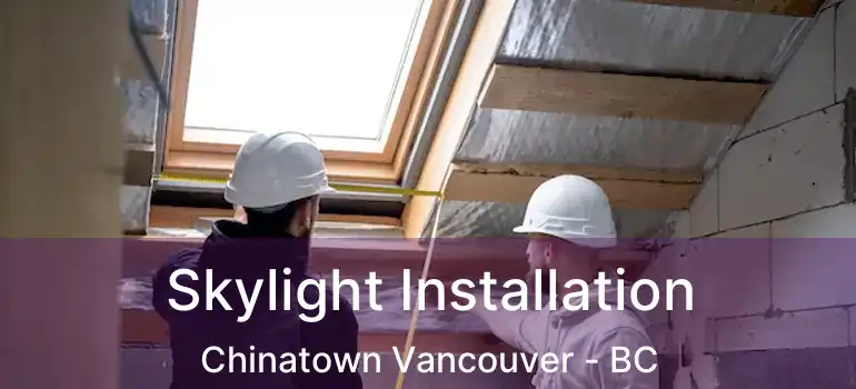  Skylight Installation Chinatown Vancouver - BC