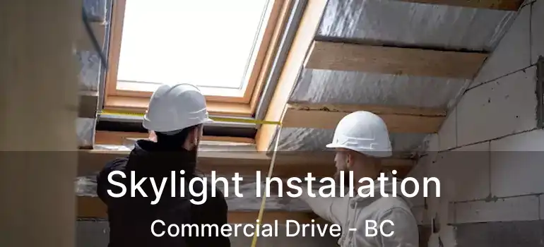  Skylight Installation Commercial Drive - BC