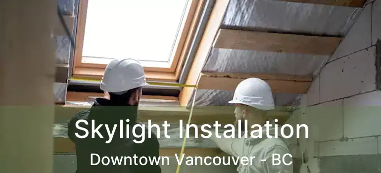  Skylight Installation Downtown Vancouver - BC