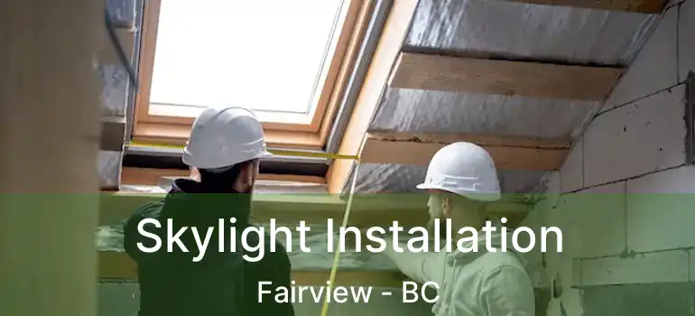  Skylight Installation Fairview - BC