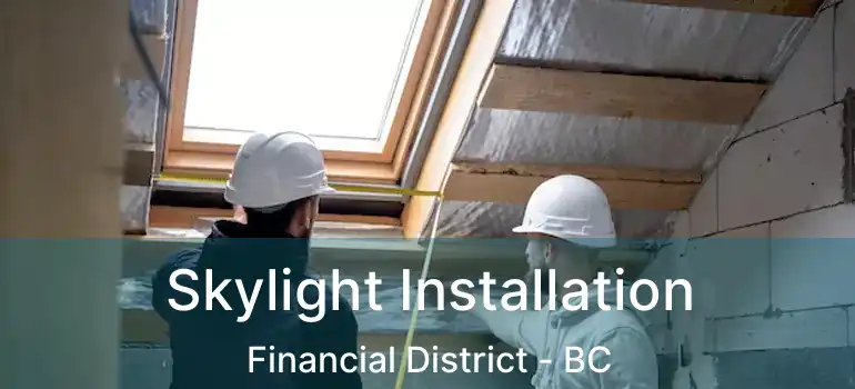  Skylight Installation Financial District - BC