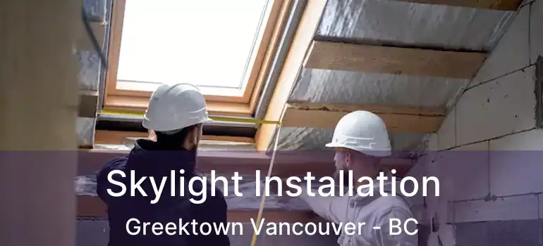  Skylight Installation Greektown Vancouver - BC