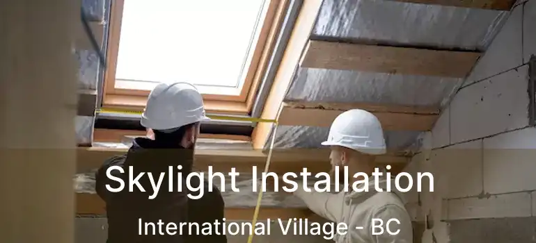  Skylight Installation International Village - BC