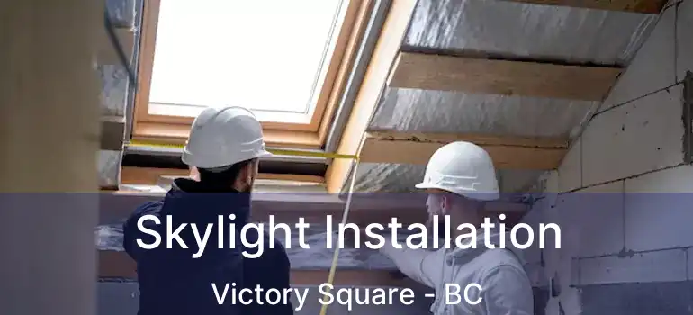  Skylight Installation Victory Square - BC
