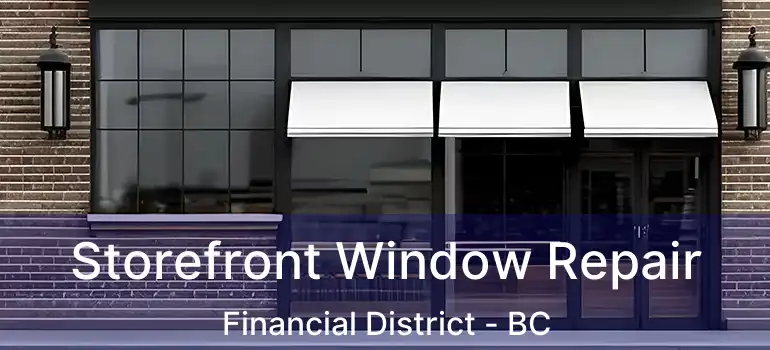  Storefront Window Repair Financial District - BC