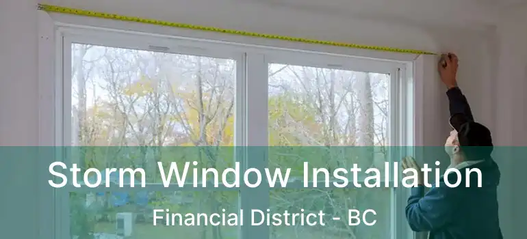  Storm Window Installation Financial District - BC