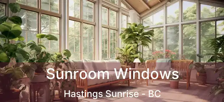  Sunroom Windows Hastings Sunrise - BC