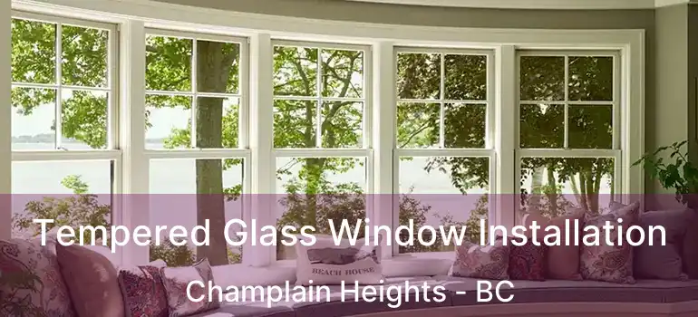  Tempered Glass Window Installation Champlain Heights - BC