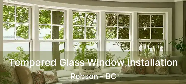 Tempered Glass Window Installation Robson - BC