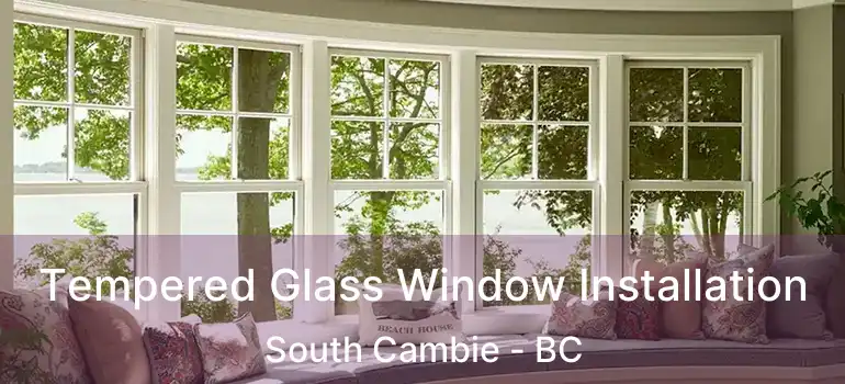  Tempered Glass Window Installation South Cambie - BC