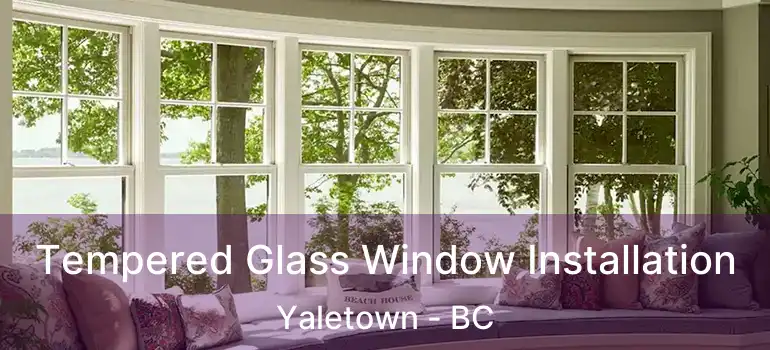  Tempered Glass Window Installation Yaletown - BC