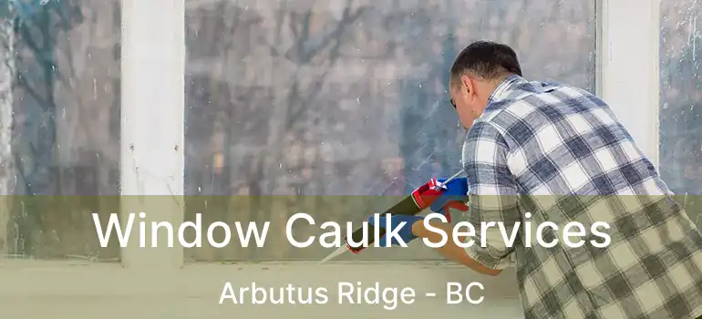  Window Caulk Services Arbutus Ridge - BC