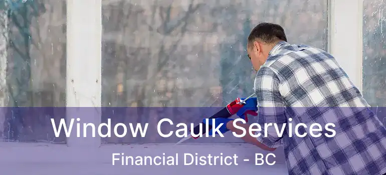  Window Caulk Services Financial District - BC