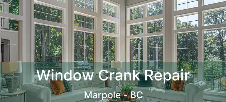  Window Crank Repair Marpole - BC