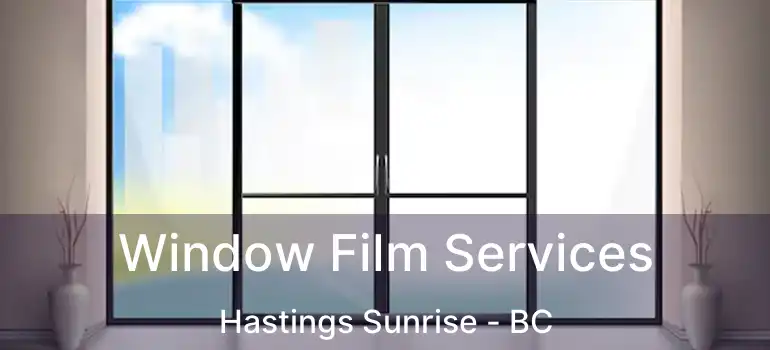  Window Film Services Hastings Sunrise - BC