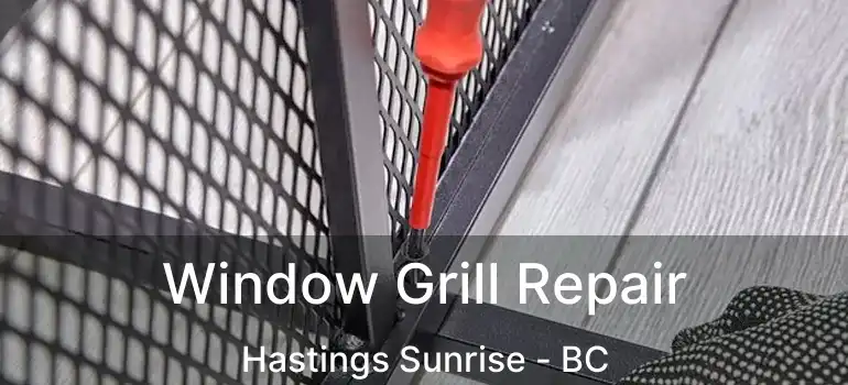  Window Grill Repair Hastings Sunrise - BC