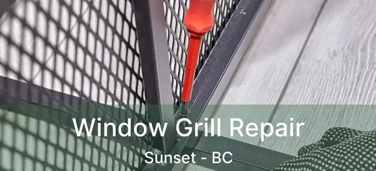  Window Grill Repair Sunset - BC