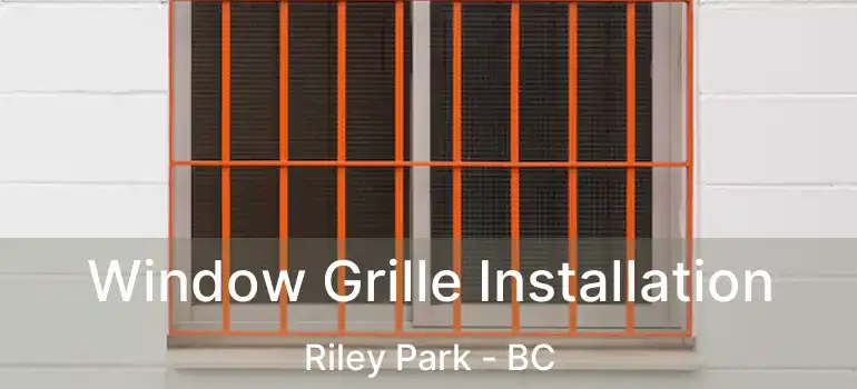  Window Grille Installation Riley Park - BC